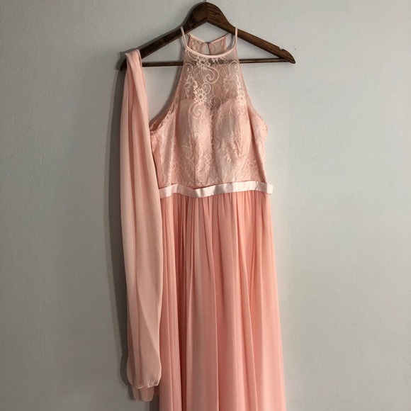 Vintage light pink formal gown - Size XS - Picture 2 of 12